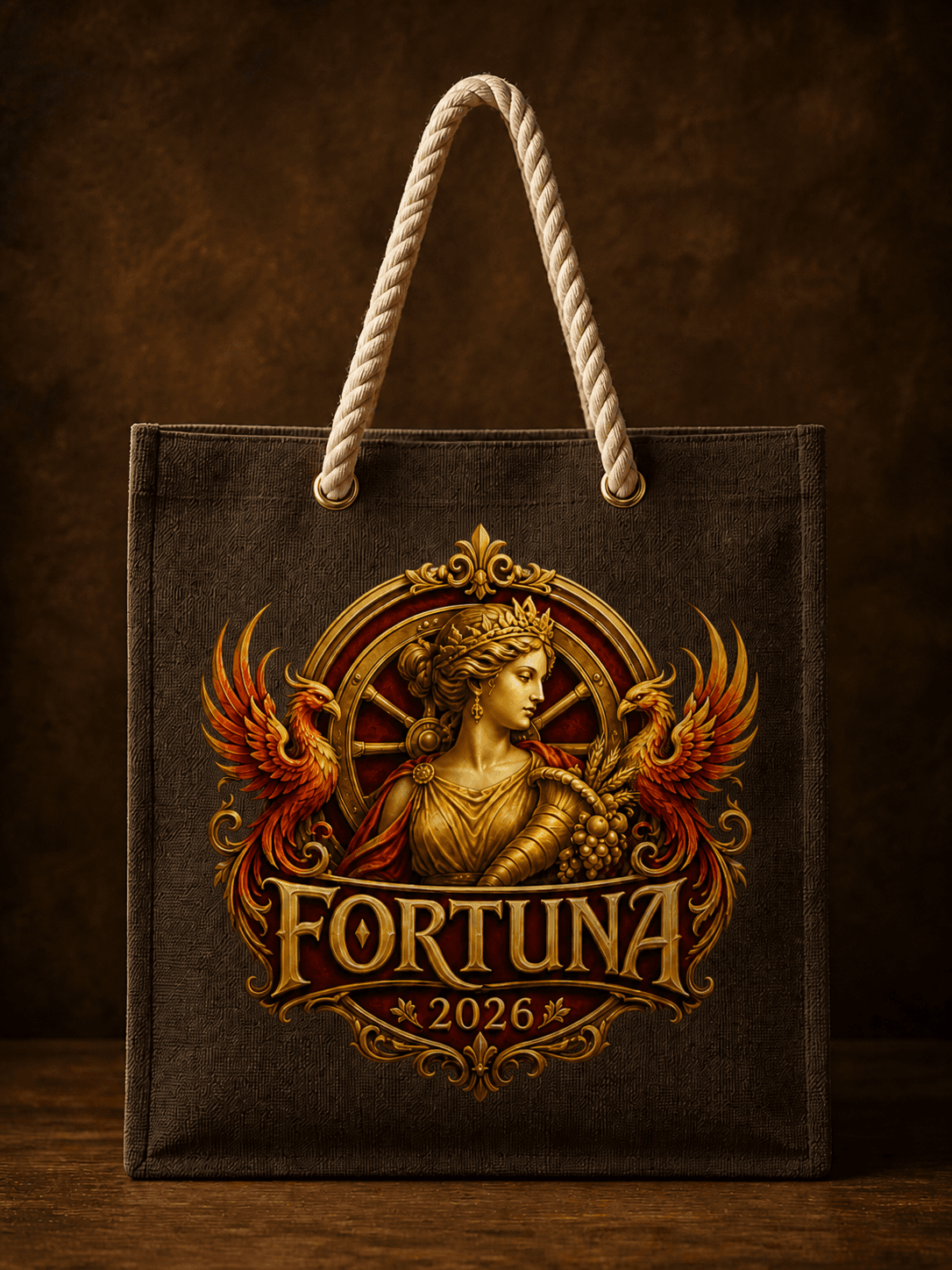 Linen tote — Charcoal linen